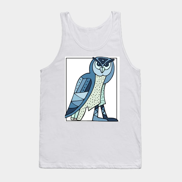 owl cubism Tank Top by MGphotoart